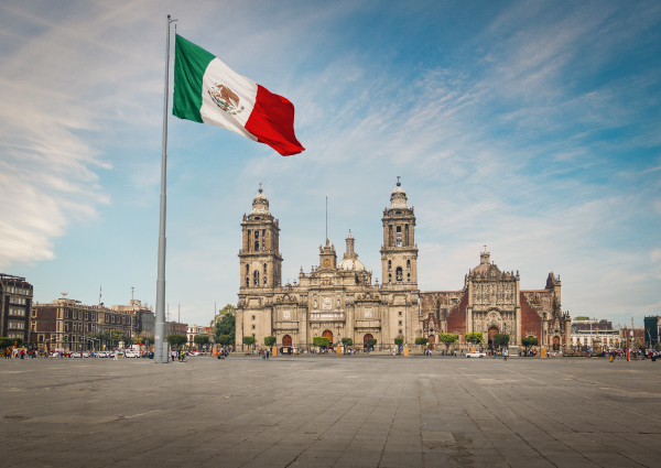 Catedral metropolitana,plaza principal Zócalo,ciudad de Mexico