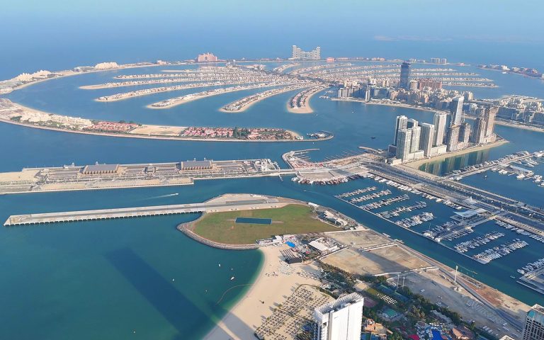 Palm Jumeirah, islas artificiales,Dubai.