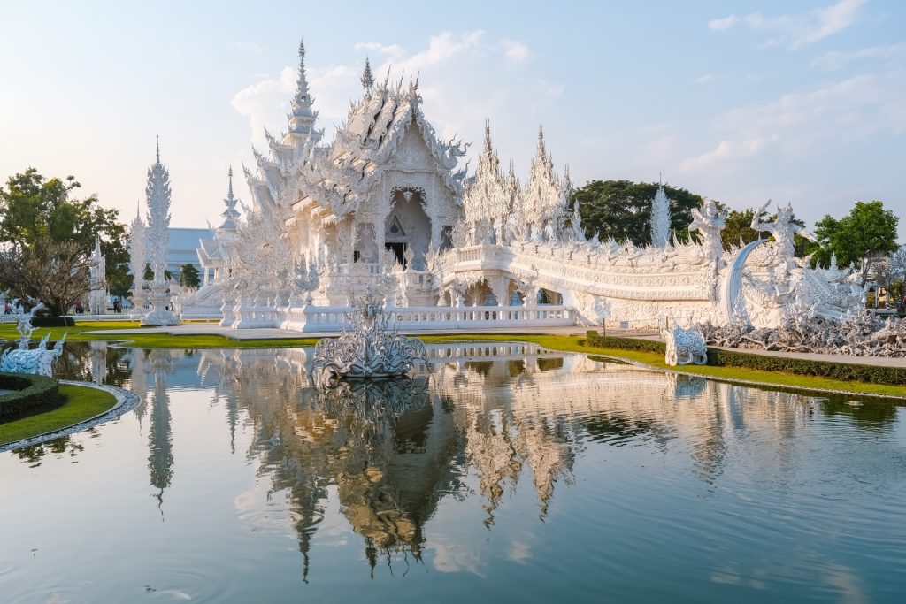 Wat Rong Khun, templo blanco, Chiang Rai, Tailandia.